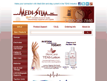 Tablet Screenshot of medi-stim.com